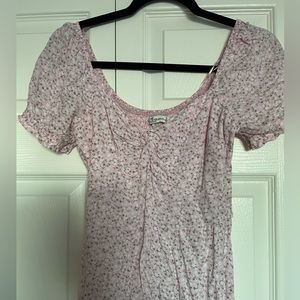 Hollister floral light pink sundress